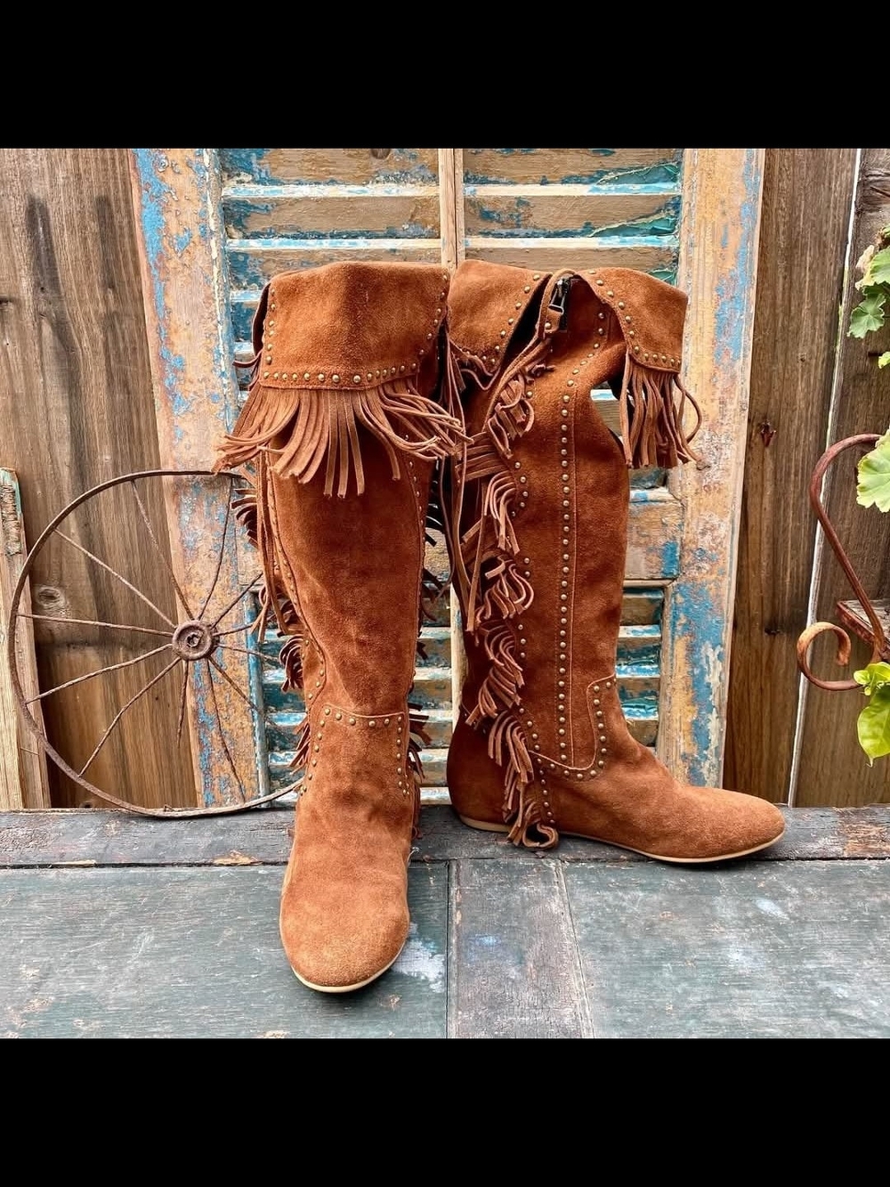 Jeffrey Campbell Joplin 2 Fringe Studded Boots